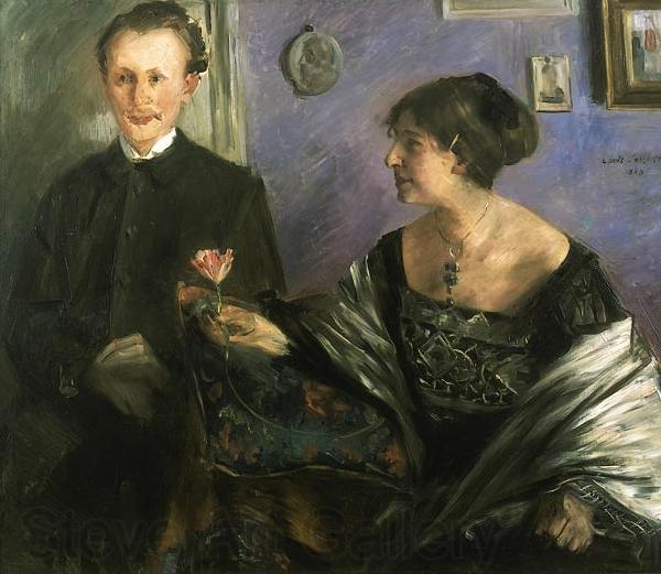 Lovis Corinth Portrait of the writer Georg Hirschfeld and his wife Ella Spain oil painting art